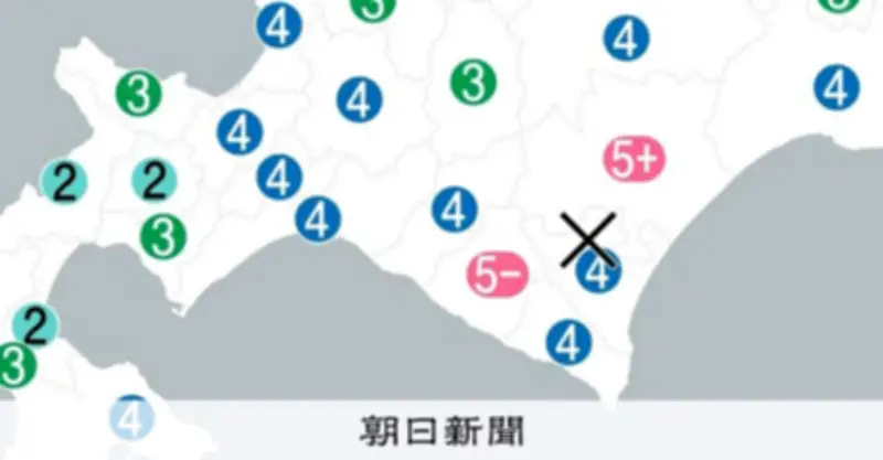 北海道浦幌町で最大震度5強の地震発生、津波の心配なし
