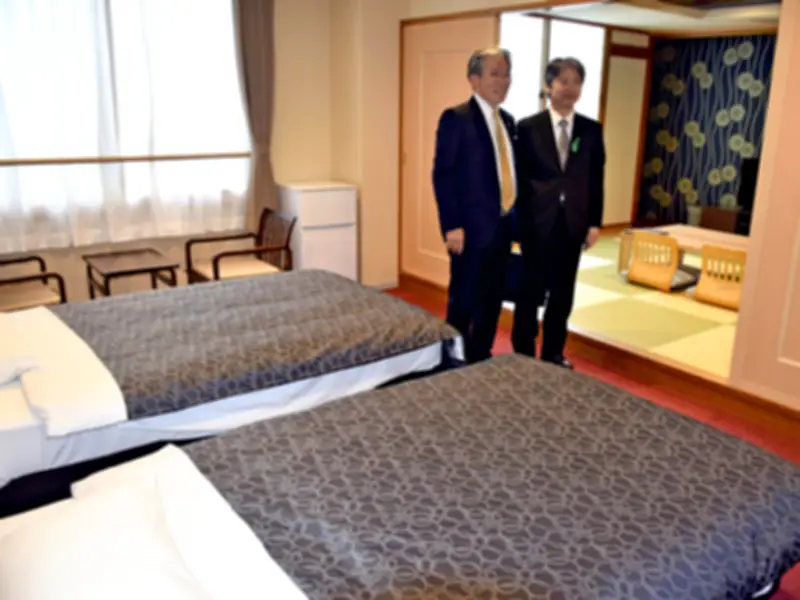 福島いこいの村なみえが新装オープン、特別和洋室で観光復興の拠点に