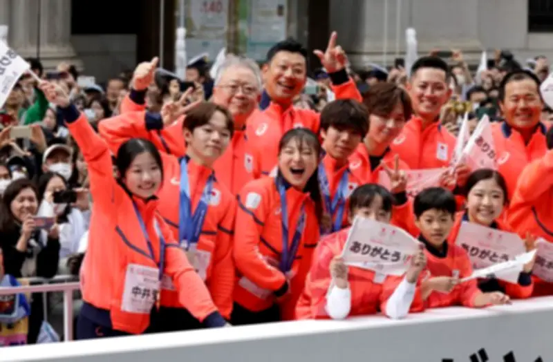 ミラノ・コルティナ五輪パラリンピック、チームジャパン応援感謝パレードを東京・日本橋で開催