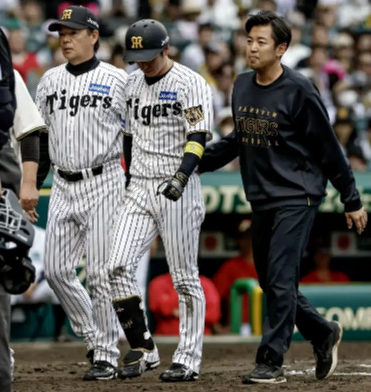 阪神・近本光司が死球で左手首骨折、長期離脱の可能性
