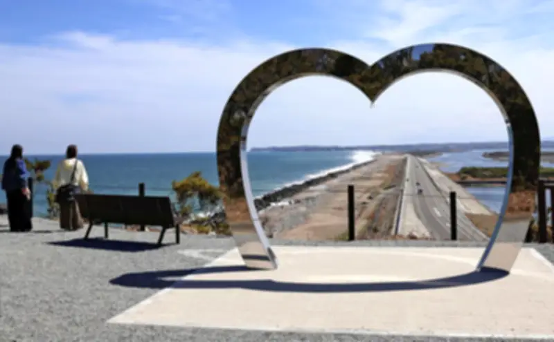 相馬市に「松川浦恋人岬」展望台オープン、絶景デートスポット誕生