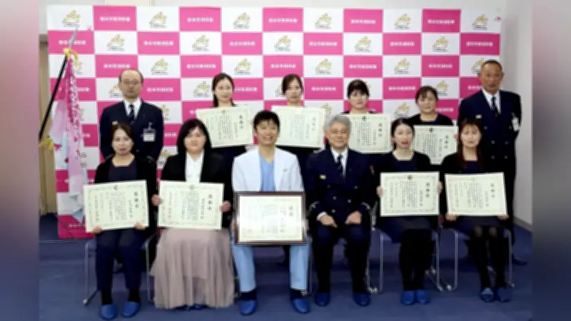 クリニック前で心肺停止の男性を救出 医師ら迅速な蘇生処置で心拍再開 熊本市消防局が表彰