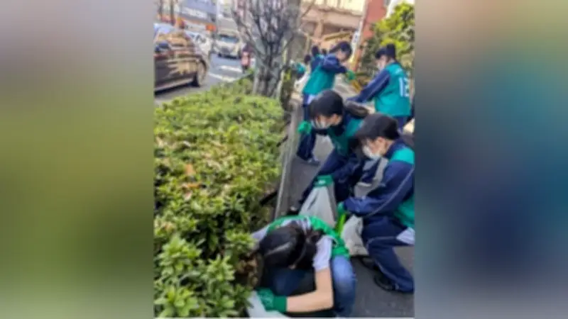 光塩女子学院で「つながるプロジェクト」始動、生徒発案のごみ拾いで地域交流