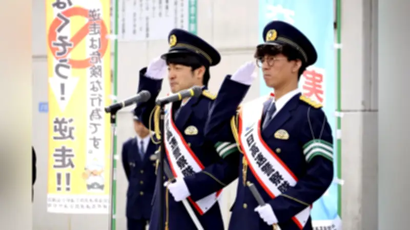 たくろうが滋賀県警高速隊の一日隊長に就任、地元で交通安全を呼びかけ