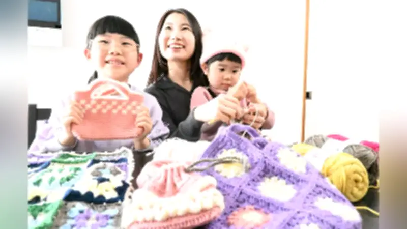 「編み物ができるお母さんになって」長女の一言で始めた編み物、没頭する心地よさと家族の笑顔が彩る日々