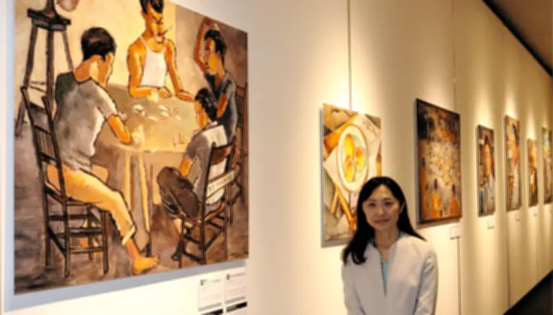 絵画でたどる日系米国人の強さ JICA横浜で戦時中の生活展示