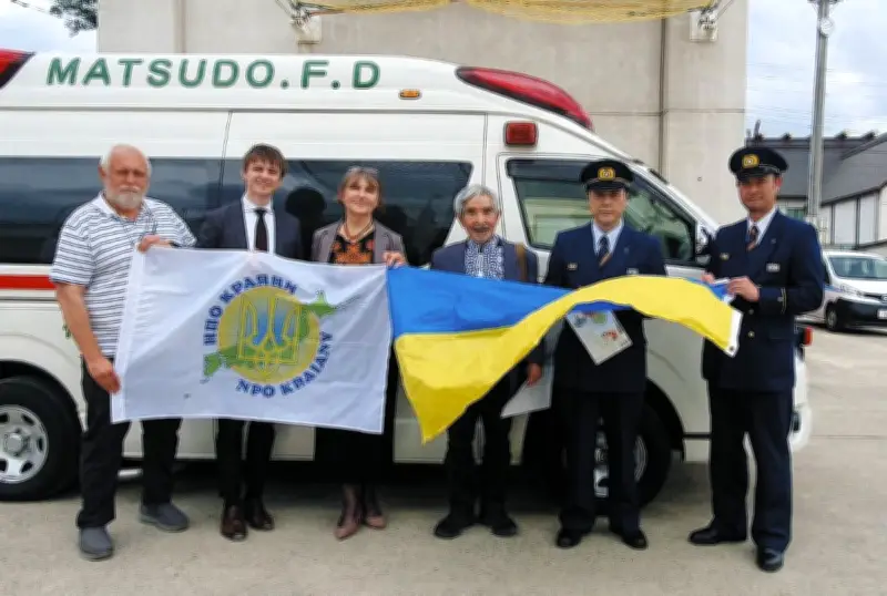 松戸市消防局がウクライナに救急車を無償提供、NPOが支援の輪を拡大