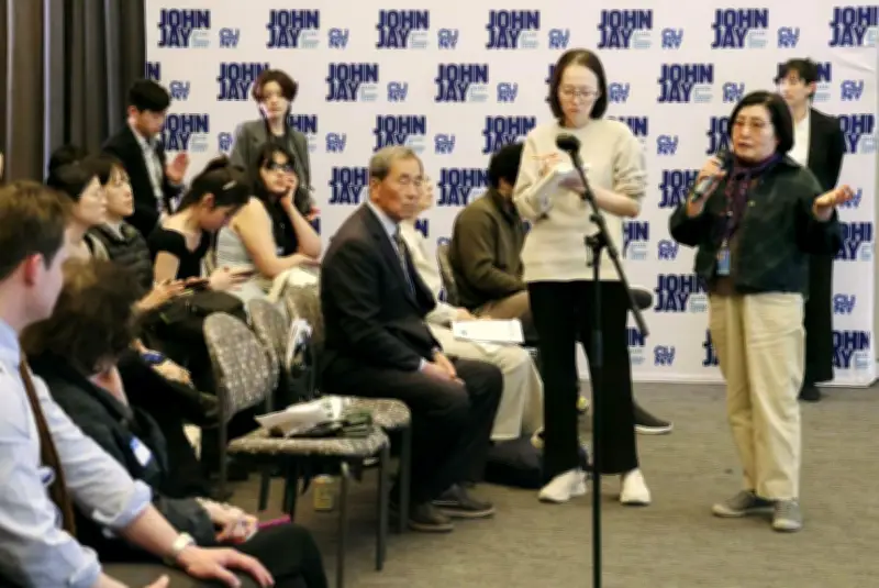 渡米の日韓被爆者、NY市立大で証言 学生「歴史の見方変わる」