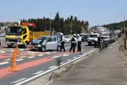 岐阜県恵那市で国道19号玉突き事故、80歳男性が死亡 3台絡む衝突