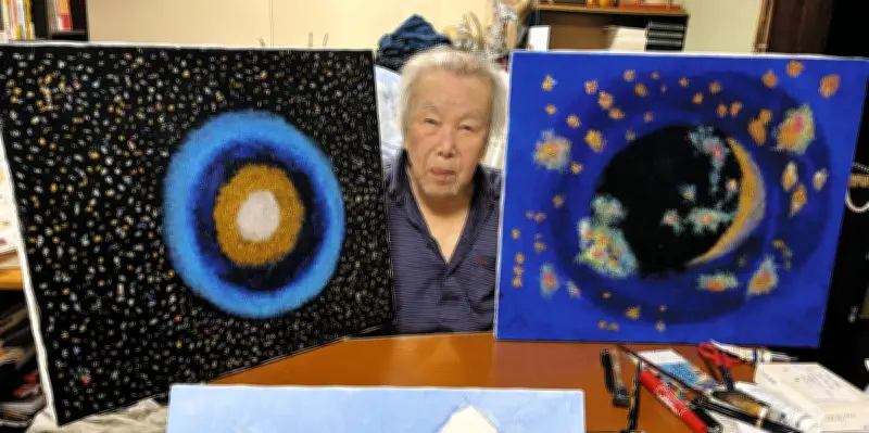 100歳の増田さん、横浜大空襲描く渾身の新作3点を戦争展で公開