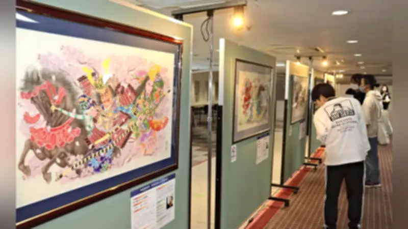 青森ねぶた師17人合同原画展、八甲田丸で開幕