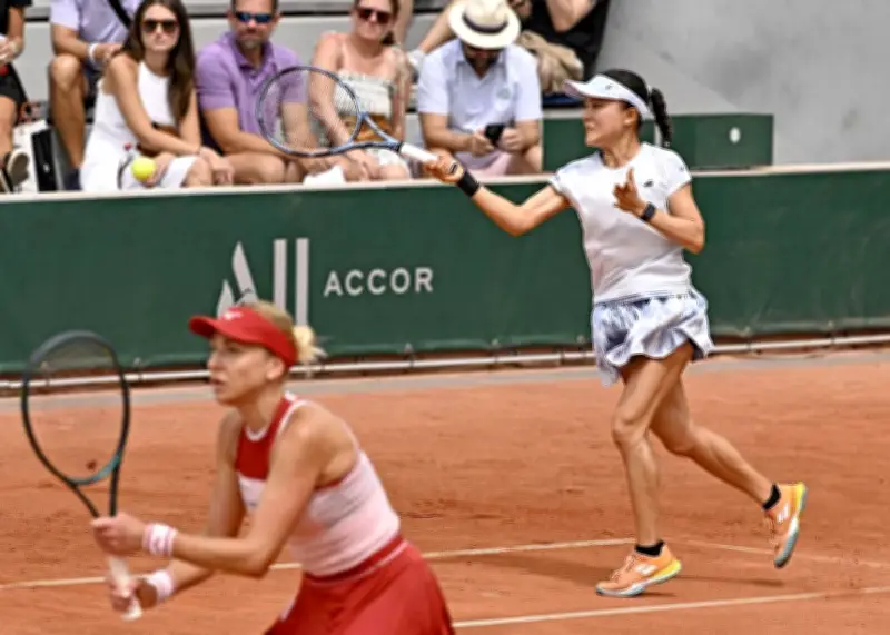 二宮真琴組、全仏オープン女子ダブルス3回戦敗退　ストレート負け