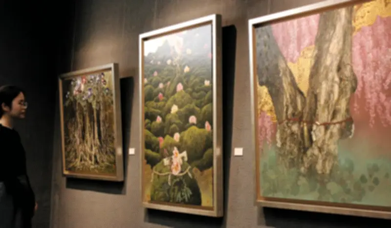 智内兄助さん、地元蕨で30年ぶり個展 和紙に幻想的な洋画 パリ出品作も先行公開