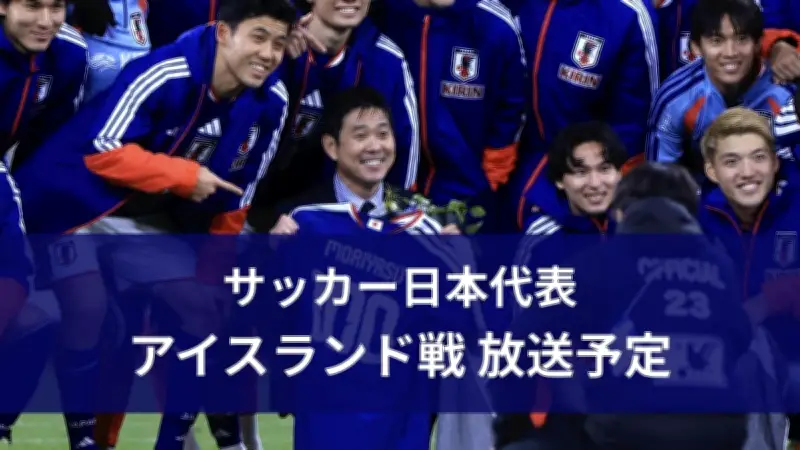 サッカー日本代表対アイスランド代表、国立競技場で31日開催 テレビ放送・配信情報