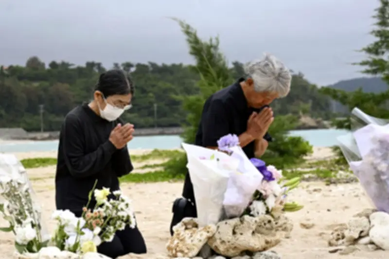 辺野古沖転覆事故から四十九日、運航団体が現場で慰霊