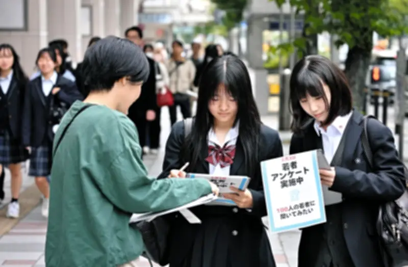憲法改正若者アンケート、賛否拮抗 愛知県平和委員会が名古屋駅前で実施