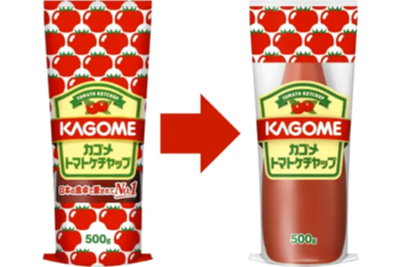 カゴメトマトケチャップ、包装デザイン変更へ 石油由来インキ調達制約で