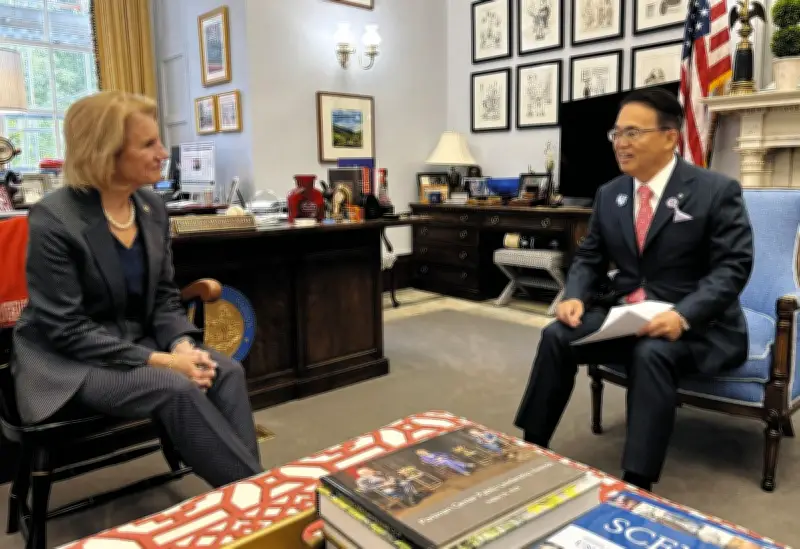 大村秀章知事、訪米で共和党議員に自由貿易推進を要請 愛知企業の貢献強調