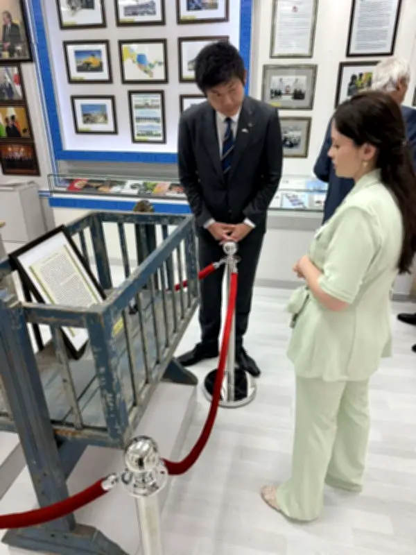舞鶴市長、ウズベキスタン首都の日本人抑留者資料館を訪問　交流を継続