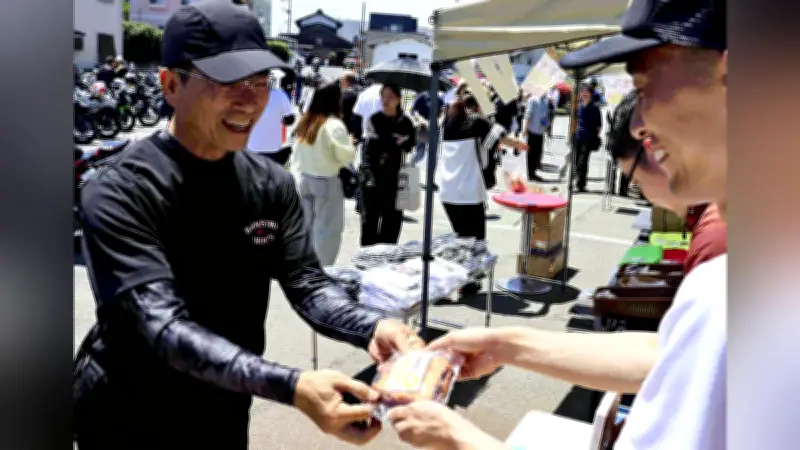 鳥取の老舗パンメーカー「亀井堂」でマイフライイベント、ライダー１５０台が集結