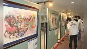 青森ねぶた師17人合同原画展、八甲田丸で開幕