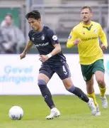 渡辺剛が今季２点目、三戸舜介は７点目 オランダ１部リーグ