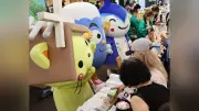静岡で松江の魅力発信！「水縁祭」にしまねっこ登場、和菓子や観光PR