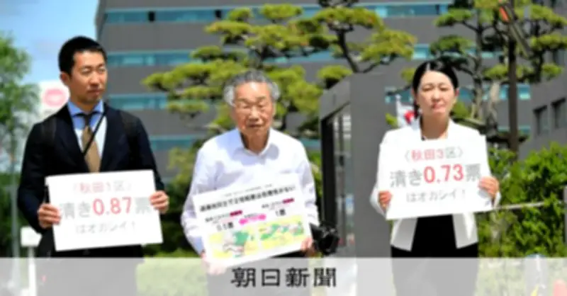 一票の格差訴訟、仙台高裁秋田支部も「合憲」判断 2月の衆院選