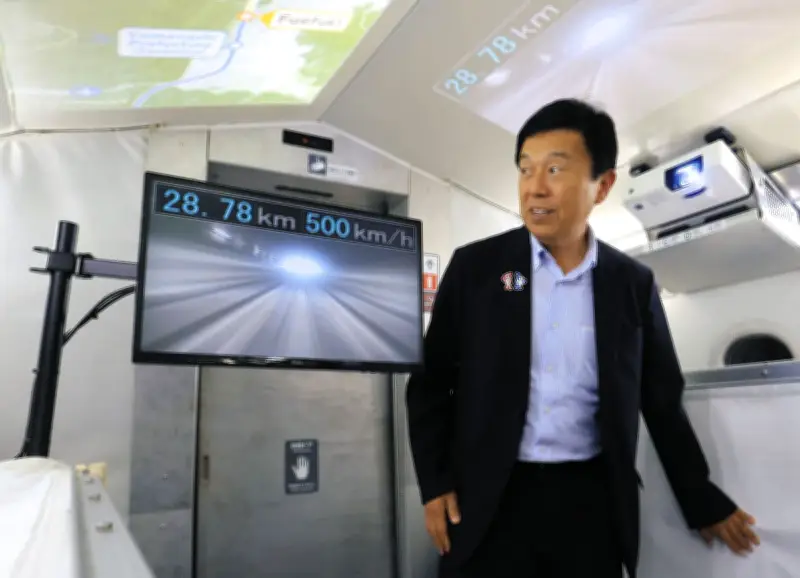 「名古屋にリニアが来る実感」名古屋市長や名鉄社長、山梨で時速500キロ体験