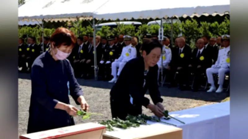 水上特攻艇「震洋」慰霊祭60回目、3511人の名刻む殉国の碑で遺族ら追悼