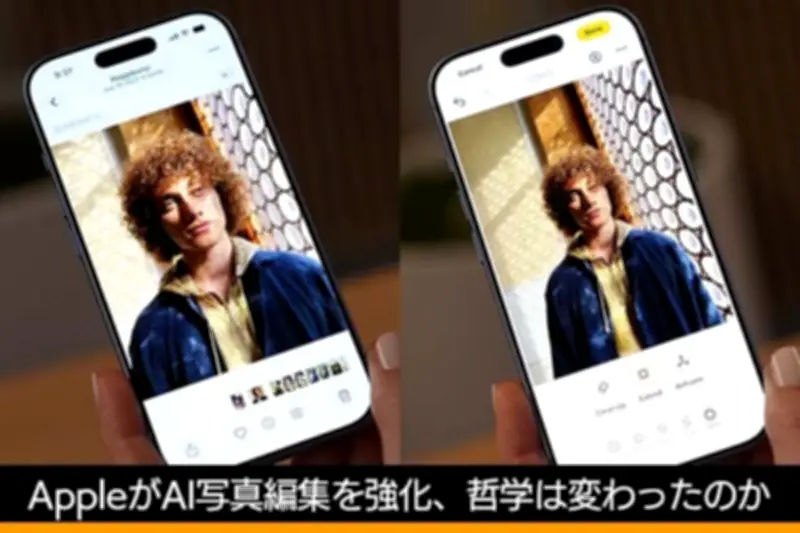 アップル、AI写真編集機能で議論呼ぶ「写真とは何か」哲学は不変と語る