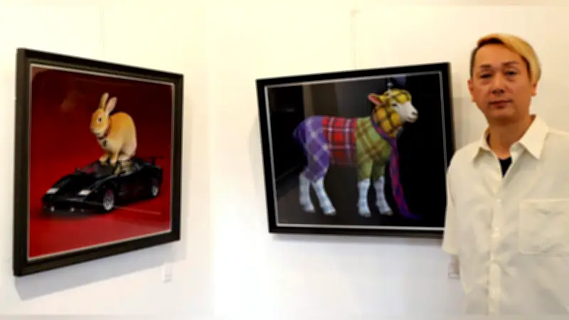 身近な動物通し時代描く　岐阜市で油彩画家・奥村晃史さん個展