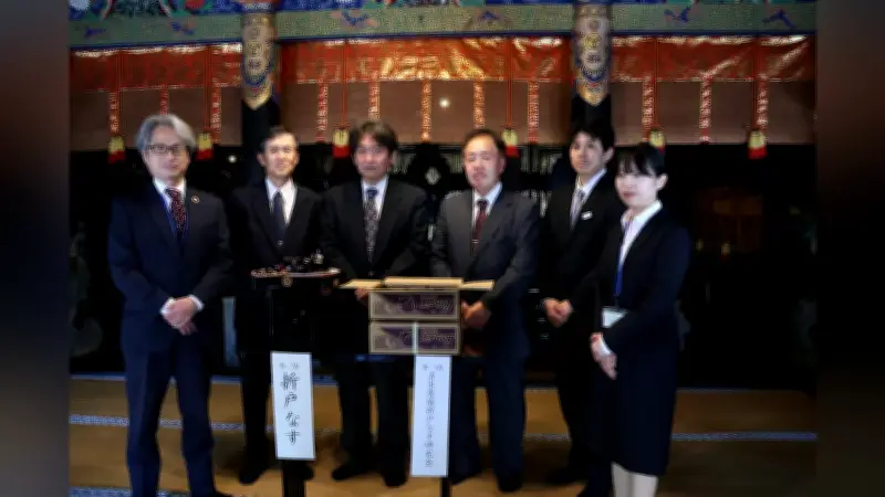 特産「折戸なす」奉納で豊作祈願 JAしみず研究会が久能山東照宮で