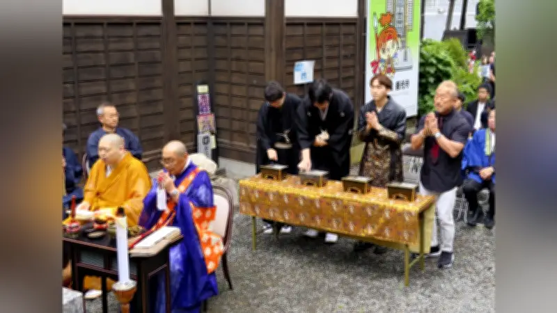 「傾奇者」前田慶次の供養祭にJA職員が参加、格闘家・角田信朗さん熱唱