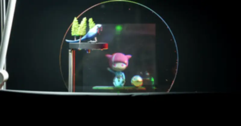 NHK技研、透明ガラスに浮かぶフルカラー3D画像を公開 2030年に動画表示目指す