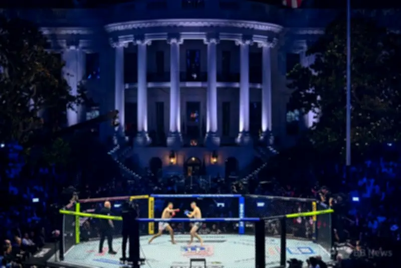 ホワイトハウス庭でMMA開催、80歳トランプ氏熱狂 民主主義の象徴が格闘技会場に