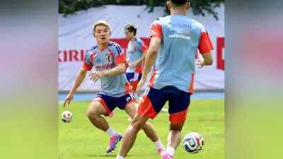 サッカー日本代表が事前合宿開始、堂安律が軽快な動きを披露「気持ちを抑える方がいい」