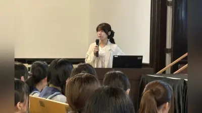日本女子大キャンパス見学、聖和学院の生徒が先輩から大学生活を学ぶ
