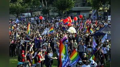 エルサレムで数千人がLGBT権利擁護行進、ガザ抗議も