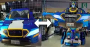 全長4.7mの乗用ロボット「SR-01」が50秒で人型に変形、SusHi Tech Tokyo 2026でデモ公開