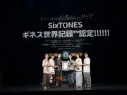 SixTONESがギネス世界記録を達成！月間230回のテレビ・ラジオ出演でJ-POP最多記録